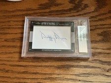 2012 Leaf Cut Signature Duffy Dyer History of Baseball Edition Autograph Beckett
