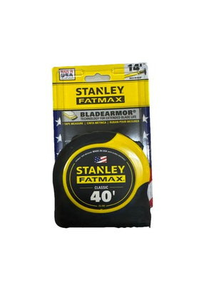 #ad STANLEY FATMAX 40#x27; TAPE MEASURE #33 740 1 1 4quot;X40FT FATMAX BRAND NEW 5752290 $39.99