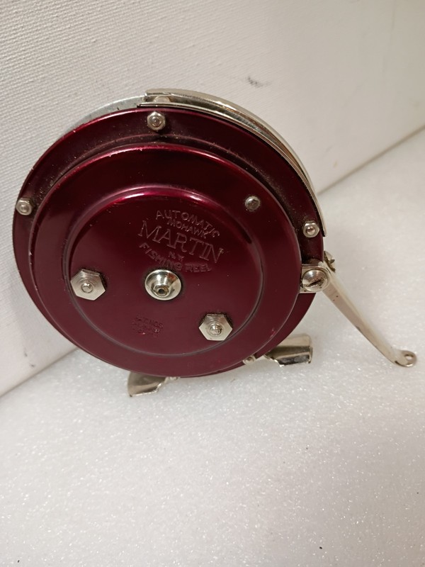 Vintage Martin Automatic Fly Fishing Reel Mohawk NY Red USA