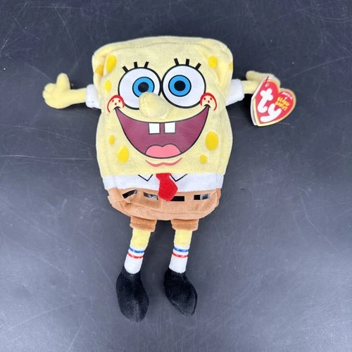 VTG TY SPONGEBOB SQUARE PANTS BEANIE BABIES Plush TOY RETIRED NEW w/ TAG 2004