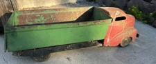 Original Vintage 1940's Wyandotte Metal Toy Dump Truck For Parts Restoration