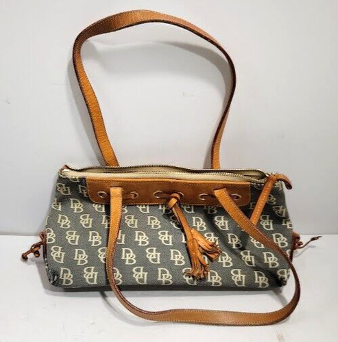 Dooney & Bourke Canvas Handbag/Purse- DB Logo Print
