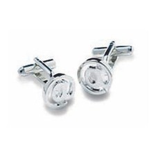 At Sign Cufflinks by Onyx-Art London ONYX_CK22