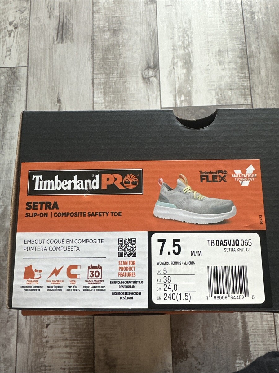 【は】 Woman's Shoes Timberland PRO Setra Composite Safety Toe Size 7.5 W