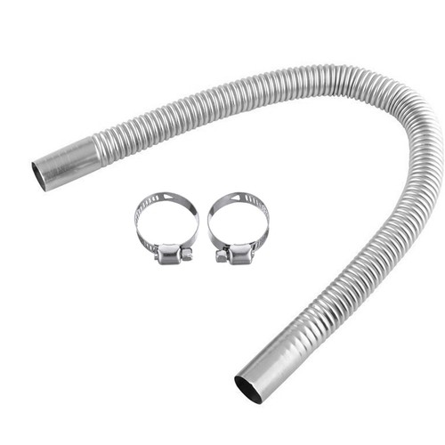 2-10ft Stainless Steel Heater Exhaust Pipe, Flexible Exhaust Tubing w/ 2 Clamps - Picture 14 of 19