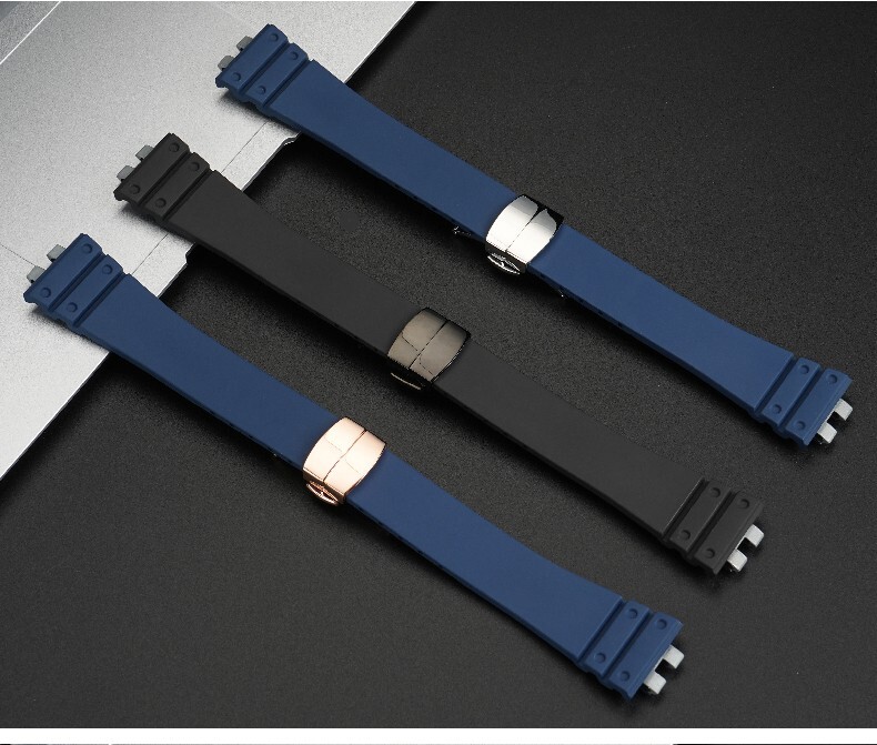 For Casio G-shock GMW-B5000 FKM Watchband Modified MRG-B5000 Watch 