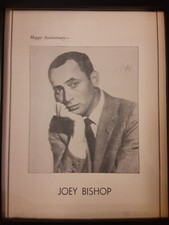 Joey Bishop Happy  Anniversary Rare Original Promo Poster Ad Framed!