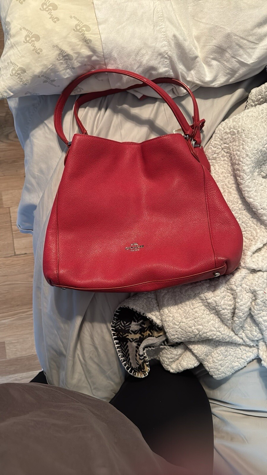 Red Leather Coach Purse for Women - Stylish & Timeless