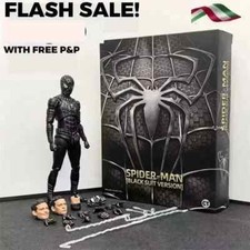 Spiderman Black Suit Version Venom Tobey Maguire Action Figure Model Toy