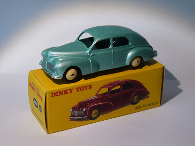 Dinky Toys 1:43 - 1 - Coche A Escala - Ref. 24R Peugeot 203 Fabrique En France Par Meccano