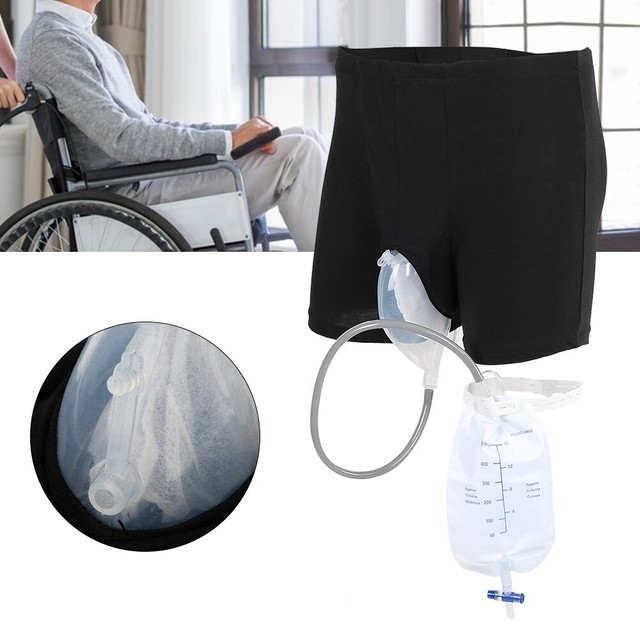 Urine Drain Leg Bag for Male Incontinence Collection Medical Healthy