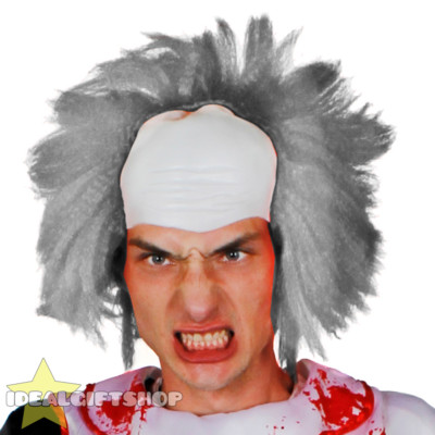 mens grey wig fancy dress Men Grey Wizard Wig with Beard Cosplay- Adult main image 1