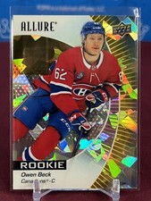 2023-24 Upper Deck Allure Hockey Owen Beck Rookie #148 Yellow Taxi