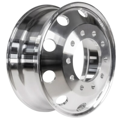 Truck Bus Wheel 22.5 x 8.25 Alcoa Style Forged Aluminum Rim Polished 1pc.