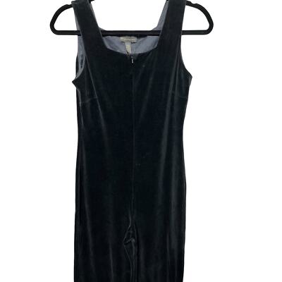 Banana Republic Dark Green Velvet Jumpsuit Size-Small