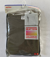 Uniqlo Heattech Crew Neck Long Sleeve Olive T-Shirt Size L NWT