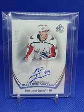 2021-22 UD SP Authentic Future Watch Auto Brett Leason /999 Washington Capitals 