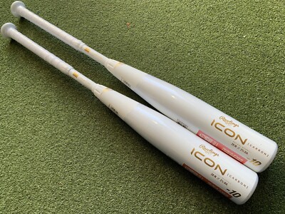 Batte Baseball Rawlings Icon Drop 10 USSSA – 29 Pouces 19 Oz, Jeune, équilibrée