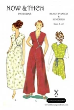 Now & Then Patterns Sewing Pattern The Beach Pyjama & Holiday Dress