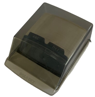 Vtg Rolodex Address Phone Contacts Unused Card File Hard Case S310C Made In USA