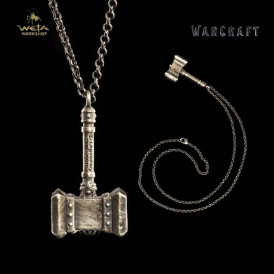 Warcraft Orgrim DOOMHAMMER Orc Pendant Necklace ROCKLOVE Weta Horde Bronze USA 