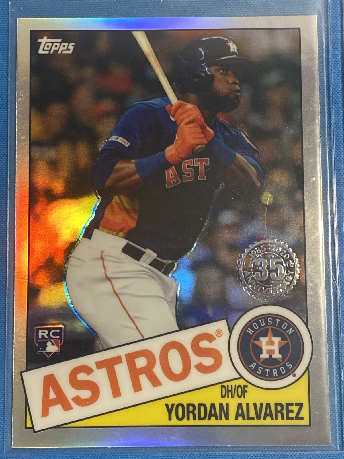 2020 Topps Chrome Yordan Alvarez RC #85TC-4 Houston Astros