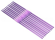 50 Pack - Size D / Size 3 Aluminum Crochet Hooks - 6" - 3mm - Knitting Craft