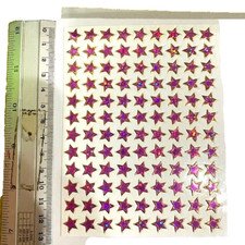 PEGATINA ESTRELLA JAPÓN VINTAGE ROSA ÁLBUM DE RECORTES HÁGALO USTED MISMO ARTESANÍA REWAR HINCHADO MATE RE AROMA