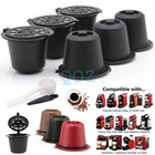 6PCS For Nespresso Maker Machine Refillable Reusable Coffee Filter Capsule Pods
