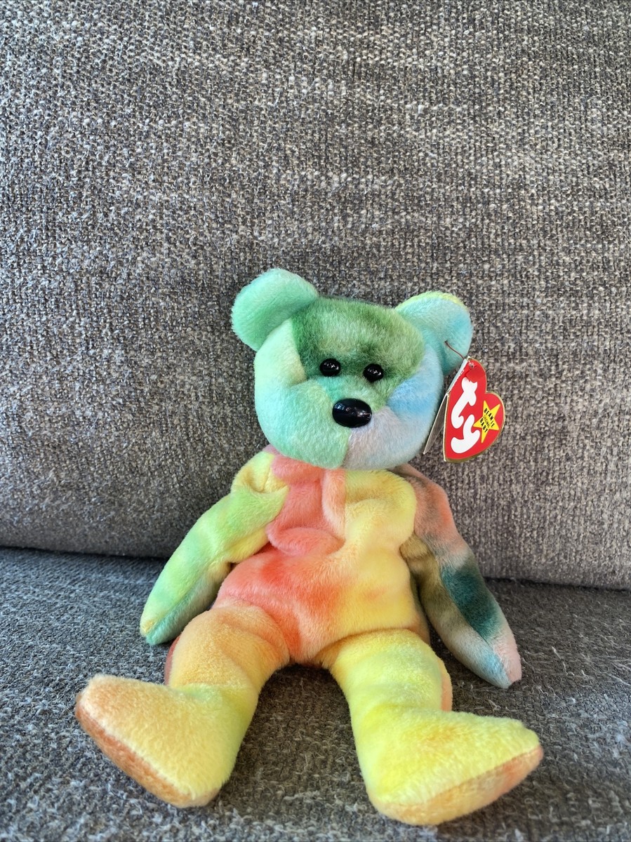 Jerry Garcia Bear Garcia Style 4051 Beanie Baby Rare Ty Beanie
