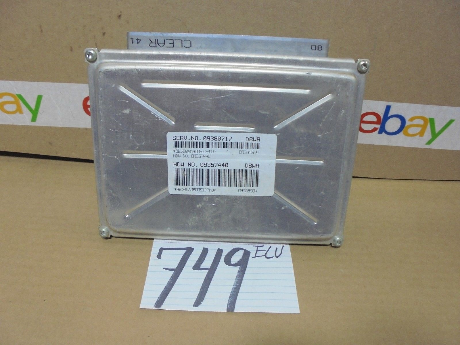 2000 Pontiac Grand Am  #749  Engine Computer ECM ECU ( 09380717 )