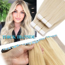 Tape In Seamlees Remy Human Hair Extension THICK Invisible Super Tape 150G-60PCS