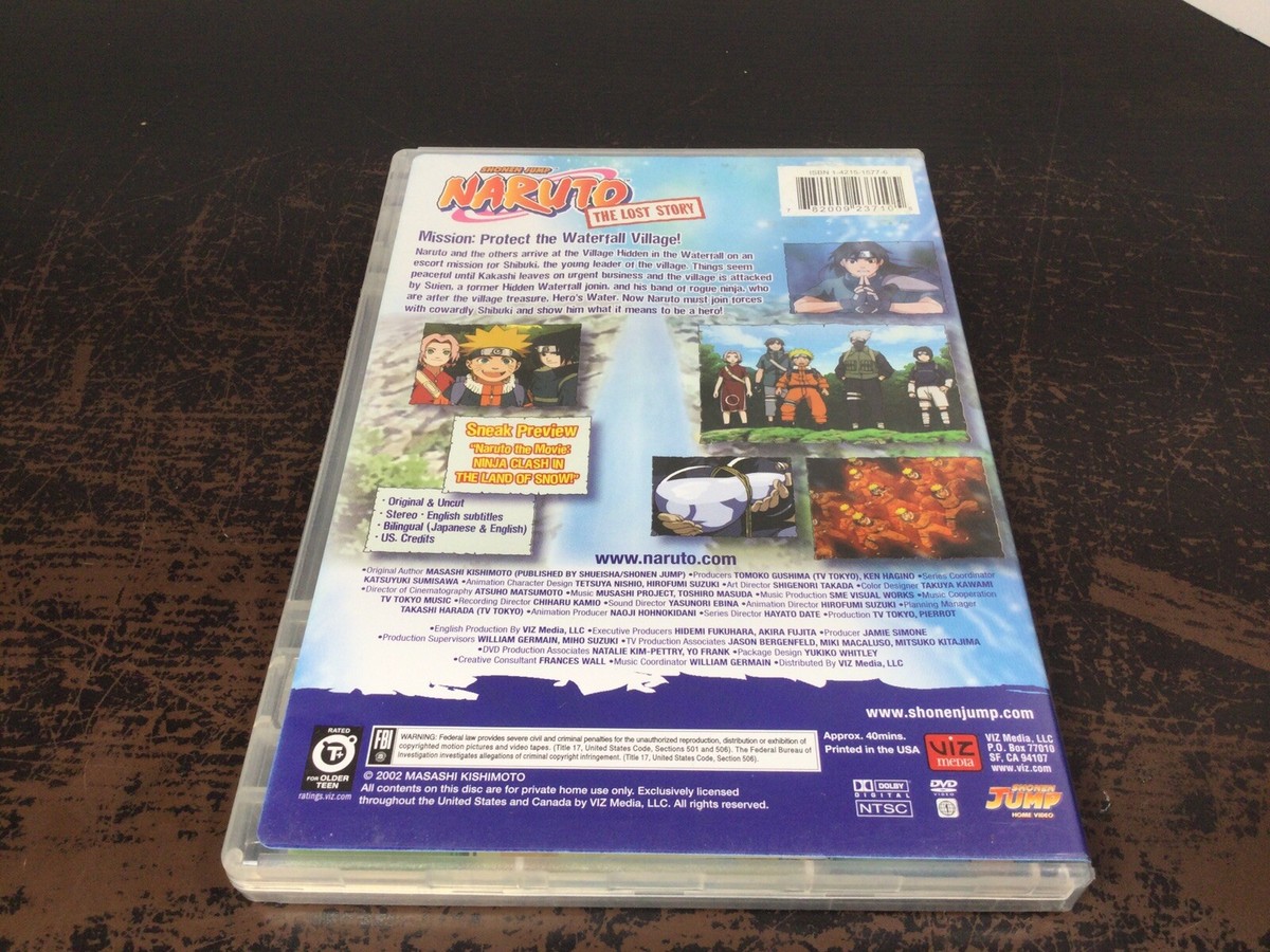 Naruto The Lost Story - Mission: Protect the Waterfall Village DVD