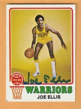 Joe Ellis Golden State Warriors AUTO Signed 1973-74 Topps San Francisco Dons 10E