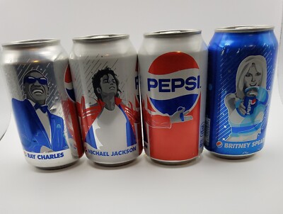 Limited Edition 2018 Unopened Pepsi Cans Michael Jackson, Ray
