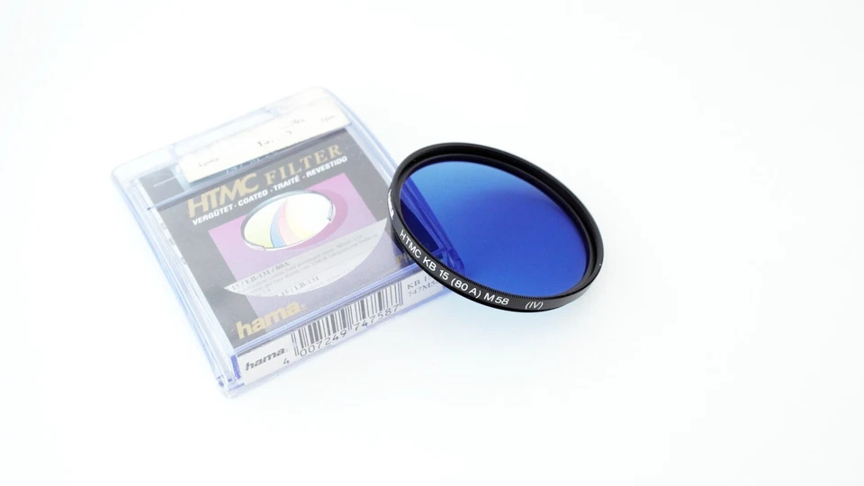 58mm HTMC KB 15 Hoya 80A Light Balancing Blue Glass Lens Filter 58 mm Japan - Image 4 of 4
