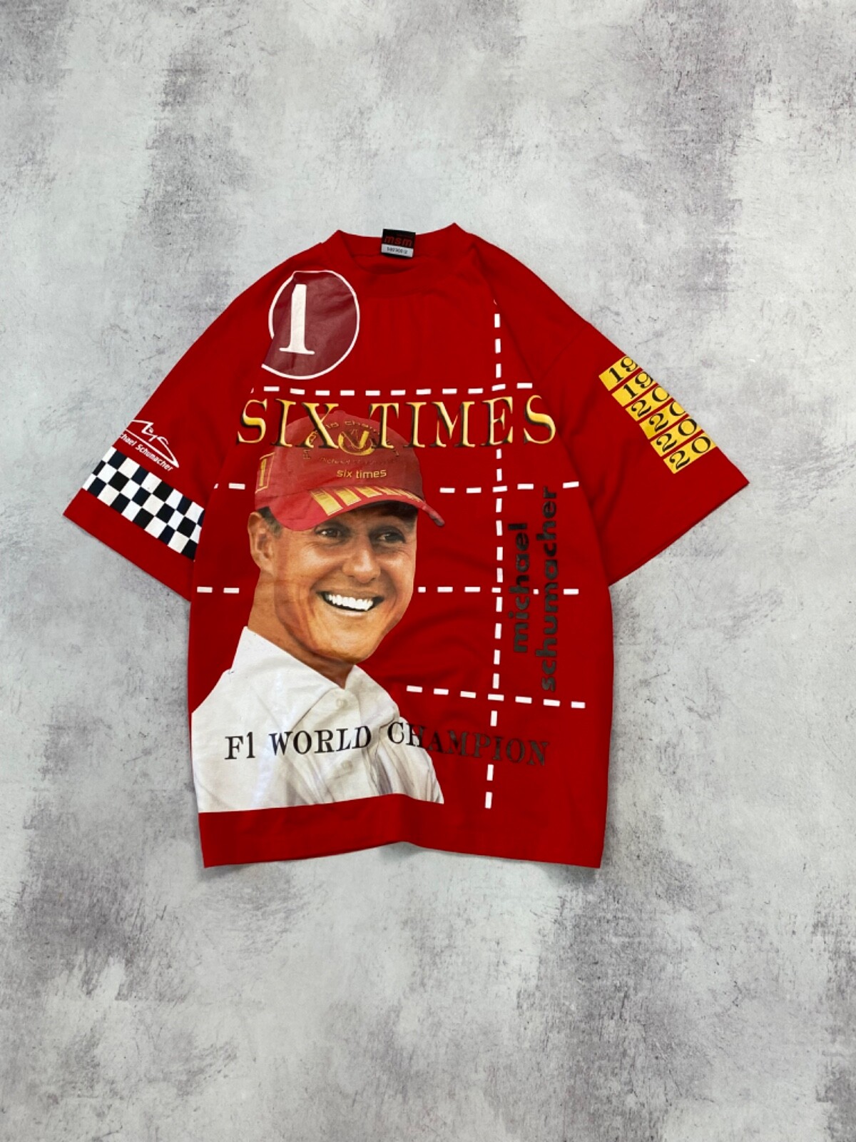 Vintage Michael Schumacher Marlboro Ferrari World Champion F1 T-Shirt Size XL image 2