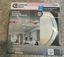 Slim Baffle High Lumen 6 in. New Construction & Remodel Color Selectable NIB