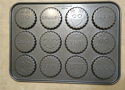 Nordic Ware Funny Face Treat Pan Cookies Whoopie Pie Ice Cream Sandwich FREE S/H
