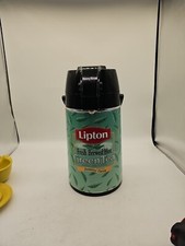 Vintage Stainless Steel Lipton Green Tea Dispenser  Pump Vacuum Top Japan