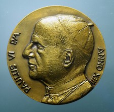 Medaglia papale annuale (anno XIII) Papa Paolo VI - Rame - FDC