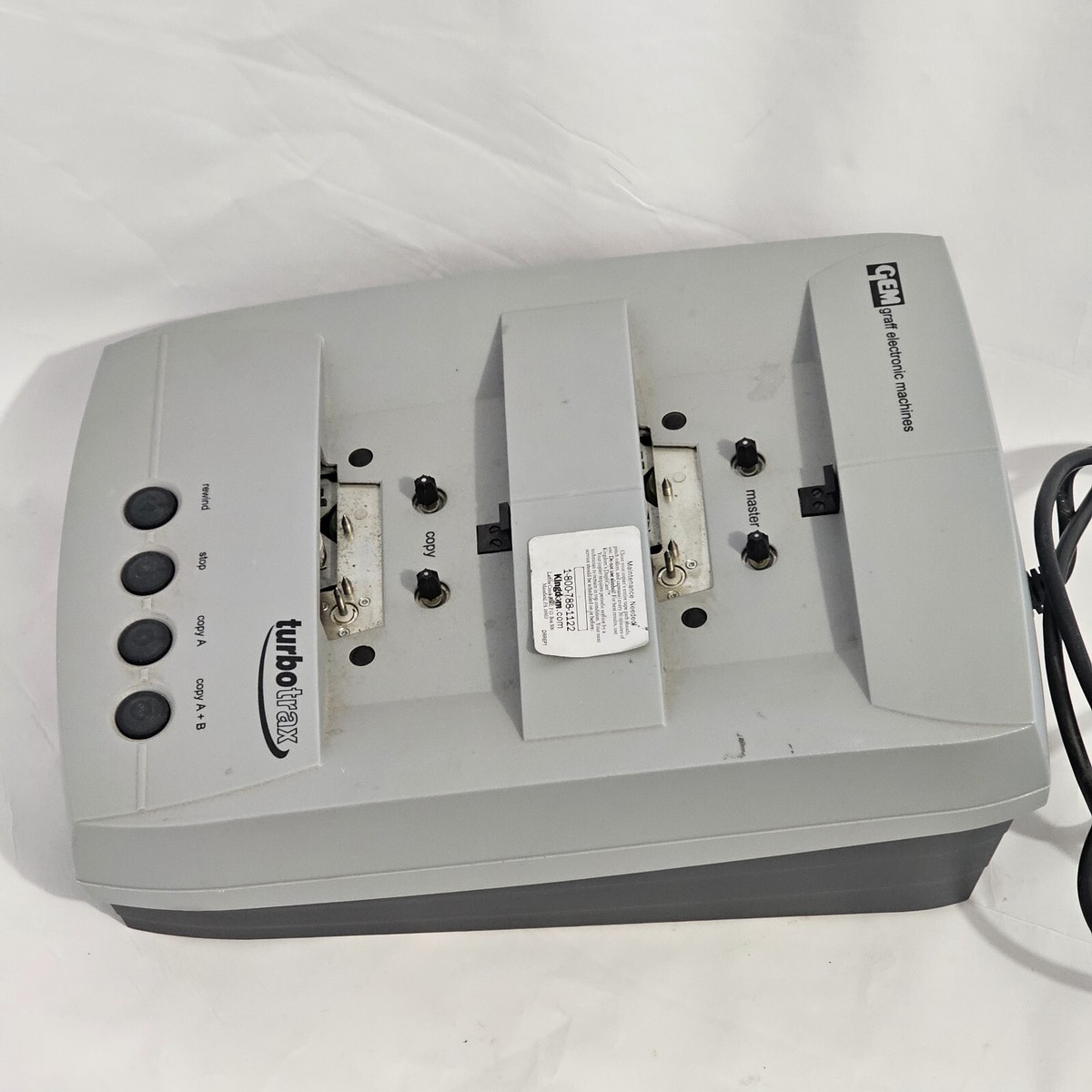 Graff Electronic Machines LTD GEM LC60201 Turbo Trax Cassette Tape 
