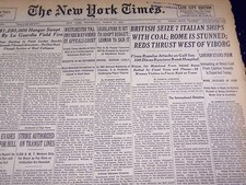1940 MARCH 6 NEW YORK TIMES - BRITISH SEIZE 7 ITALIAN SHIPS - NT 2527