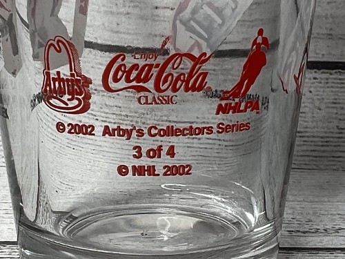 2002 Arby's Detroit Red Wings Collector Series Hockey Glass Legacy/Hasek 3 of 4 - Picture 4 of 7