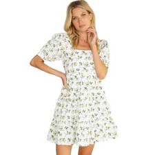 Faithfull the Brand Eldoria Mini Dress Bendita Floral Women’s US 4 Boho