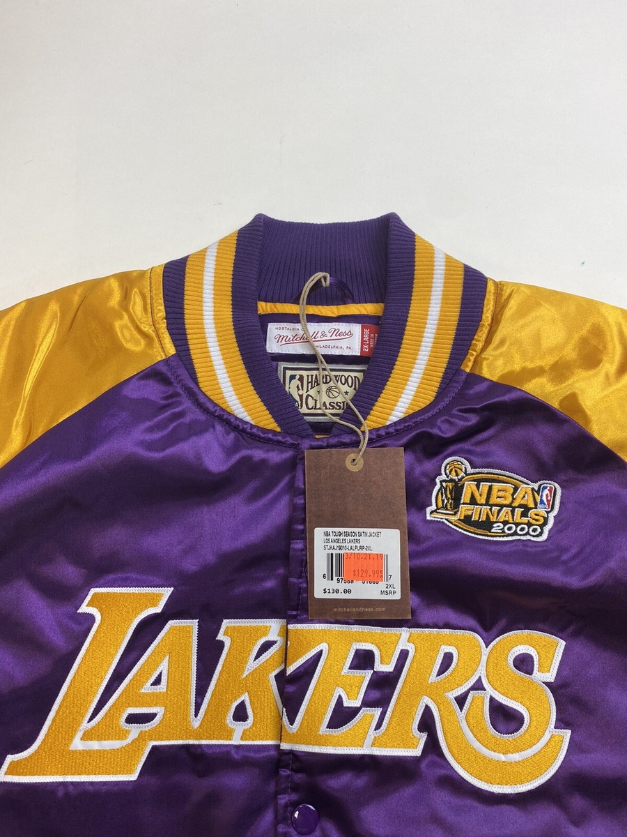 Los Angeles LA Lakers Jacket Mens 2XL Satin NBA Finals 2000 Los Angeles LA Lakers Jacket Mens 2XL Satin NBA Finals 2000