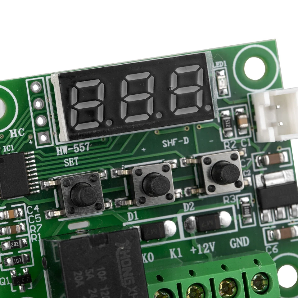 W1209 Digital Temperature Controller Thermostat Hot Cold Sensor Power Module LED - Image 3 of 4
