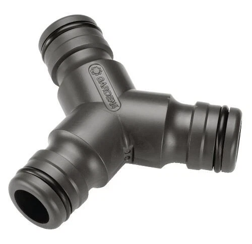 Gardena MaxiFlo 3-Way Union Y Coupling Garden Watering Hose Connector Pumps 19mm