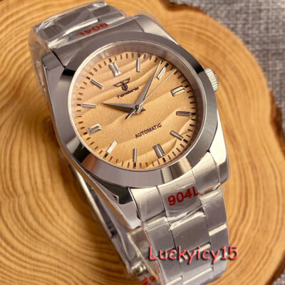 39mm Brown Desert Texture Dial Japan NH35A/PT5000 Automatic Watchs For Men 20ATM