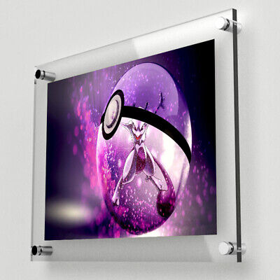 Ball Mewtwo Legendary Pokemon Evolution Anime Print Poster Wall Art Picture  A4 +